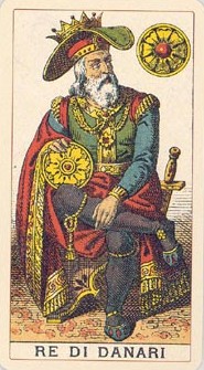 re di denari, carta dei tarocchi