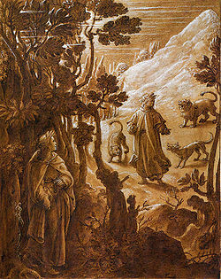 Dante e Virgilio, guida e poeta nella Divina Commedia