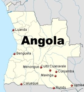Angola - cartina