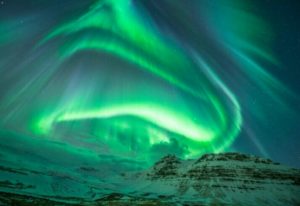 aurora boreale, islanda