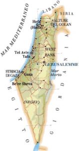 Israele cartina