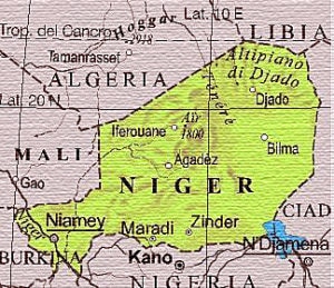 cartina del niger