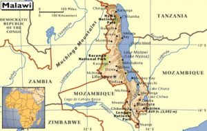 Malawi cartina