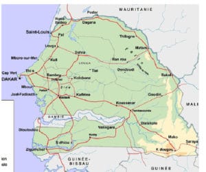 Senegal mappa