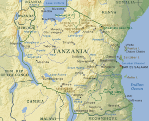 Tanzania cartina