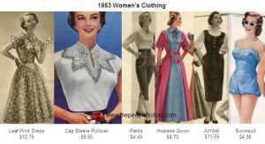 Vestiti femminili del 1953