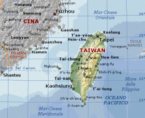 cartina geografica taiwan