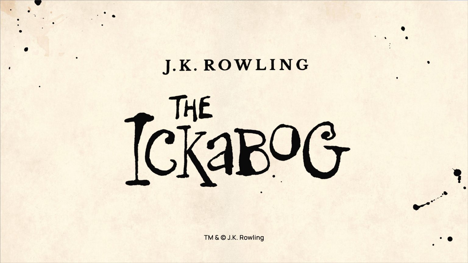 J.K.Rowling Ickabog