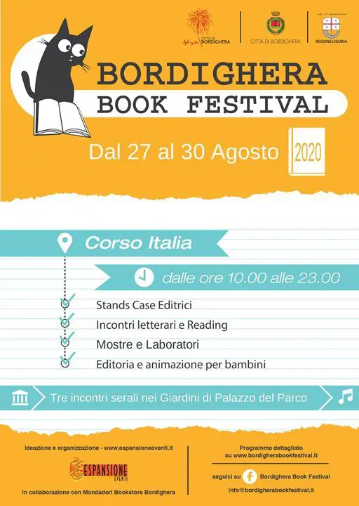Il Bordighera Book Festival è in arrivo! Dal 27 al 30 agosto