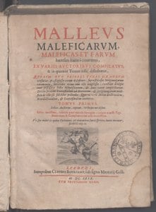 Malleus maleficarum libri dalla storia
