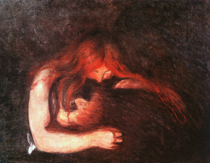Vampira di Edvard Munch come immagine dell'archetipo vampiresco
