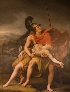 Achille e Pentesilea, regina delle Amazzoni
