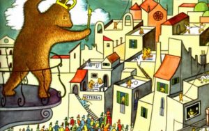 La famosa invasione degli orsi in Sicilia illustrazione