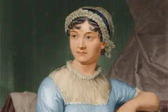 Ritratto di Jane Austen, autrice di Orgoglio e pregiudizio