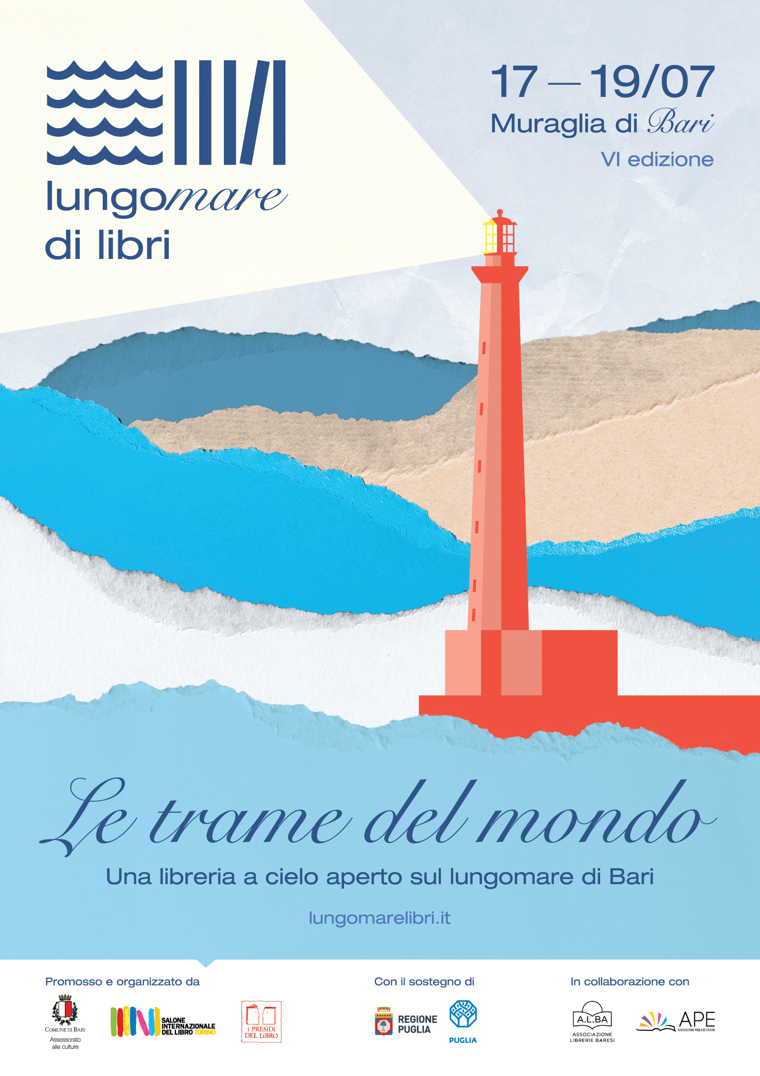 Lungomare di Libri 2026 a Bari: date, luoghi e tema della sesta edizione
