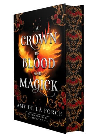 A Crown of Blood and Magick di Amy de la Force, copertina