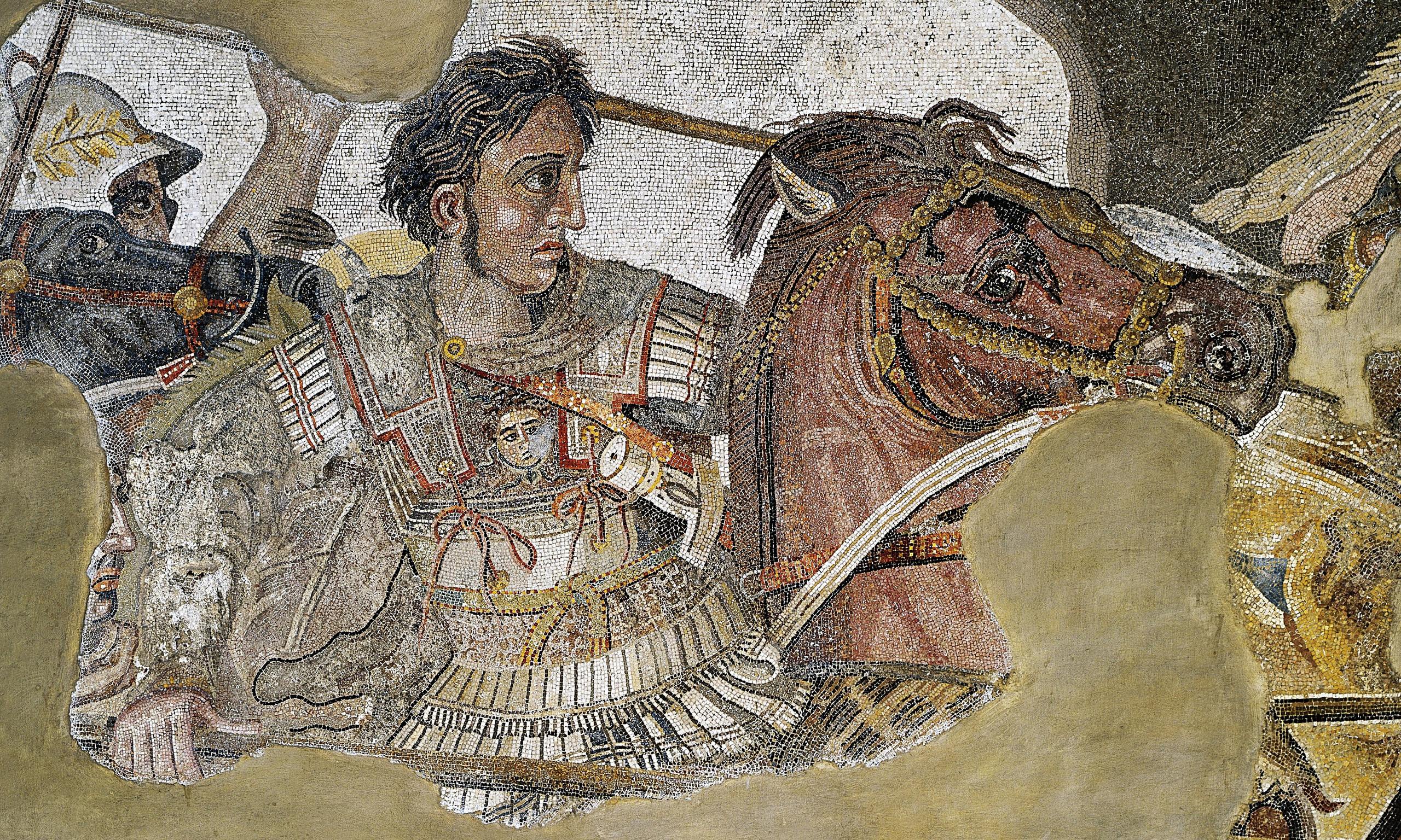 Alessandro Magno nel mosaico di Alessandro da Pompei