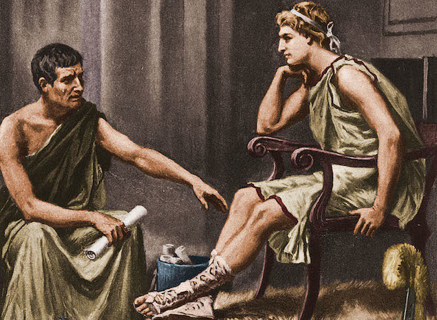 Aristotele insegna ad Alessandro Magno