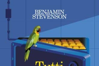 Copertina di Tutti in questa banca sono ladri di Benjamin Stevenson, quarto libro di Ernest Cunningham