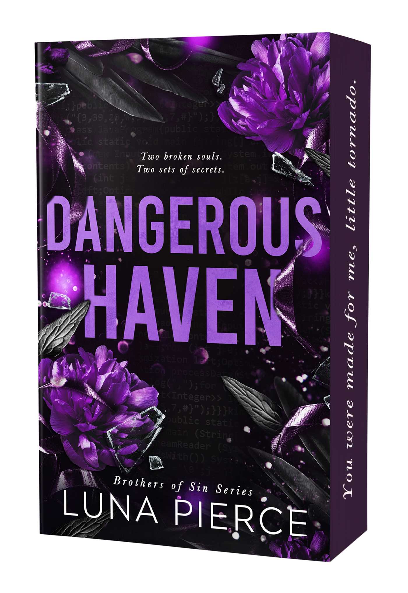 Copertina di Dangerous Haven di Luna Pierce, primo libro della serie Brothers of Sin