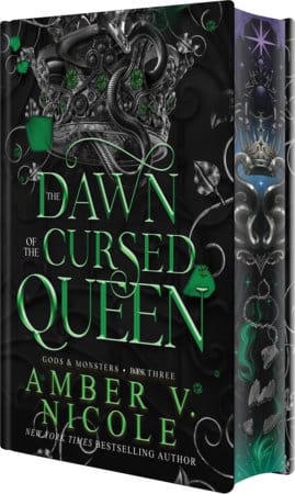 Copertina deluxe di Dawn of the Cursed Queen di Amber V. Nicole