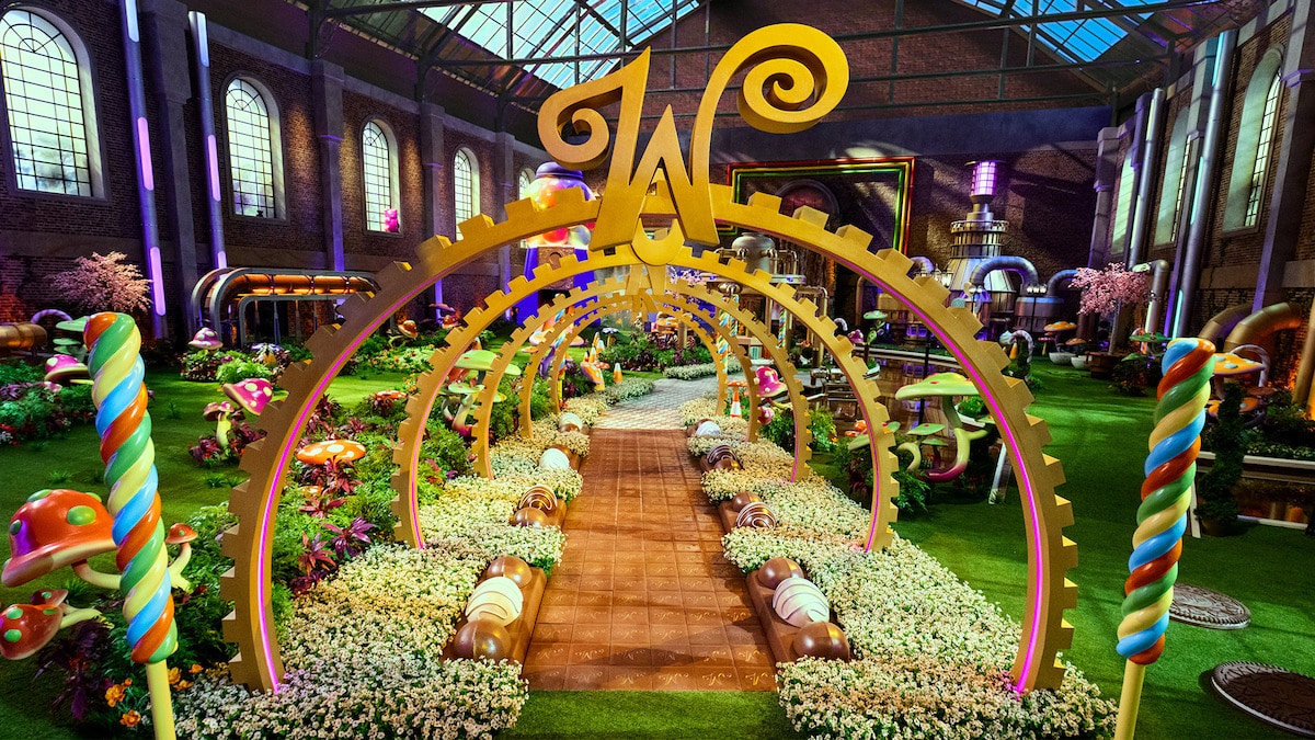 La fabbrica di cioccolato ricreata per Wonka's The Golden Ticket