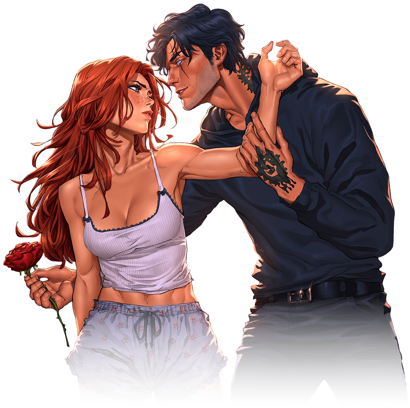 Adeline e Zade dalla graphic novel ufficiale di Haunting Adeline