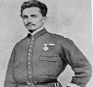 Ritratto di Ippolito Nievo in uniforme garibaldina