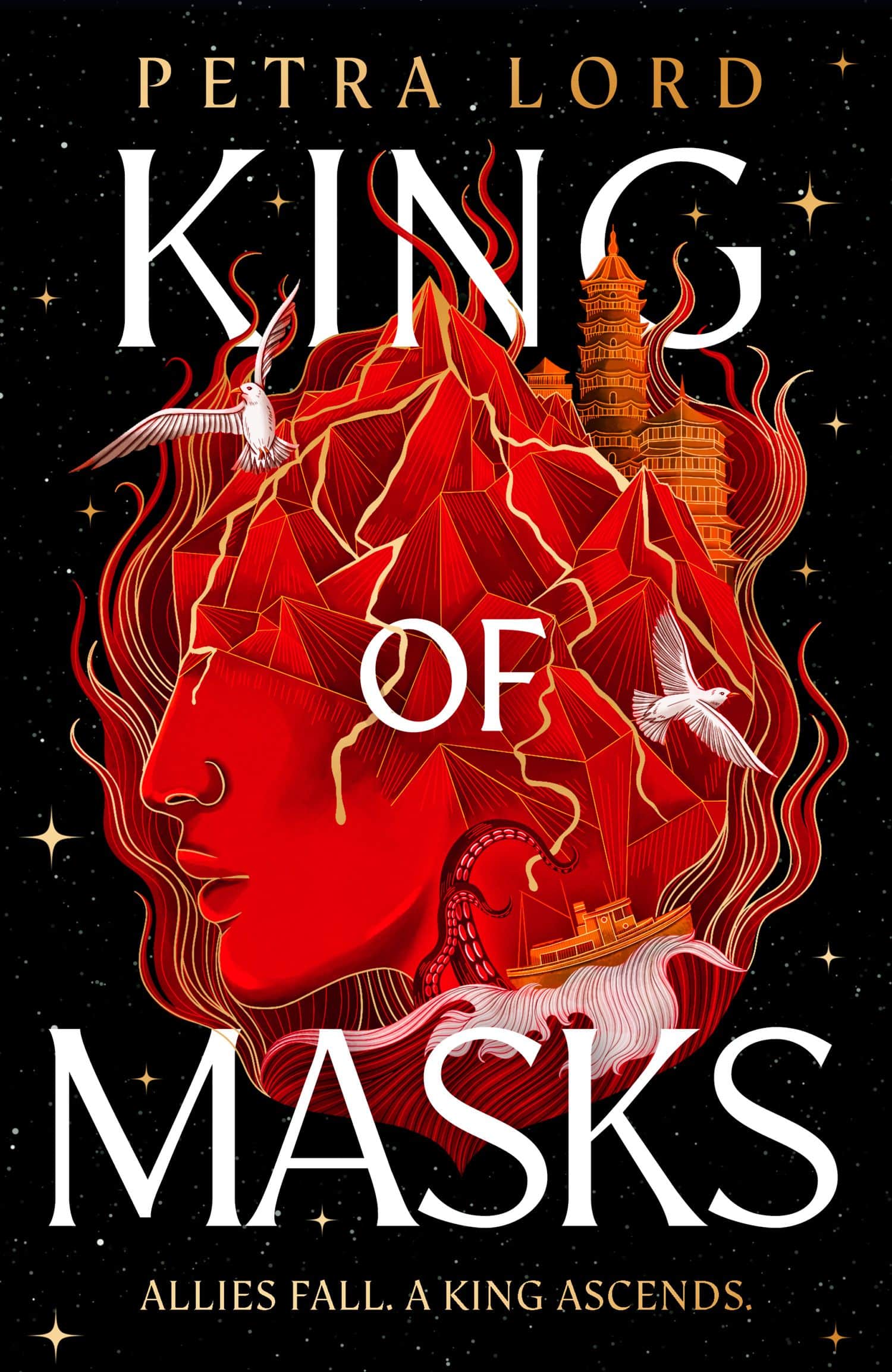 Copertina inglese di King of Masks di Petra Lord