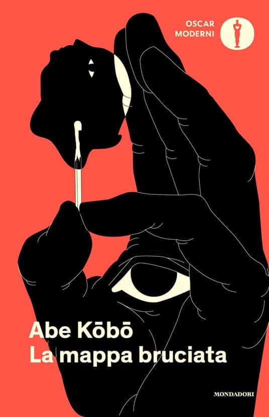 Copertina italiana di La mappa bruciata di Kobo Abe, Mondadori 2026