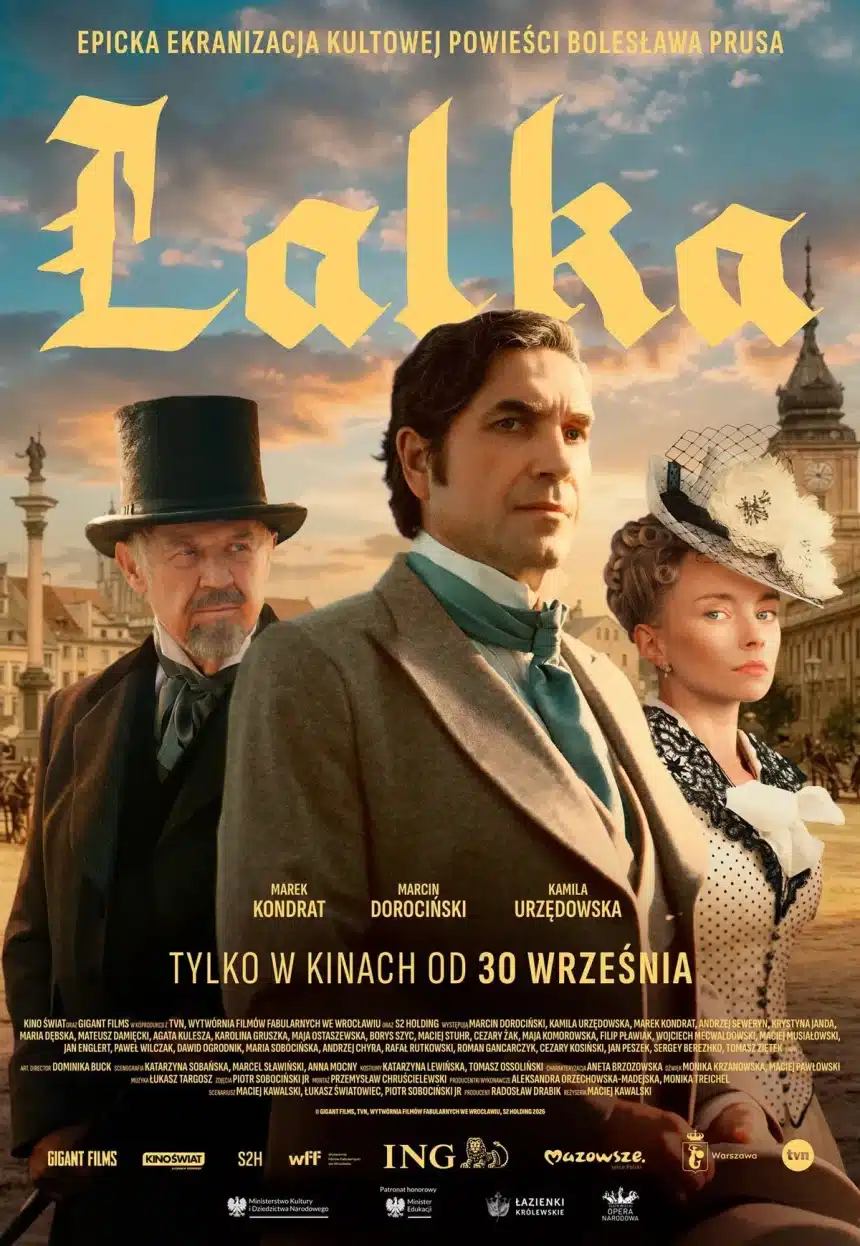 Lalka film 2026 con Wokulski, Izabela e Rzecki