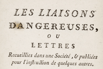 Frontespizio del 1782 di Les Liaisons dangereuses di Laclos