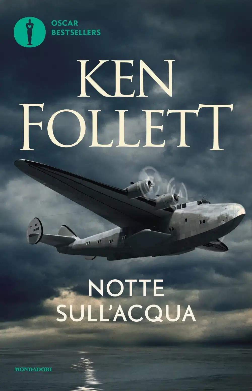 Notte sull'acqua di Ken Follett, copertina Mondadori