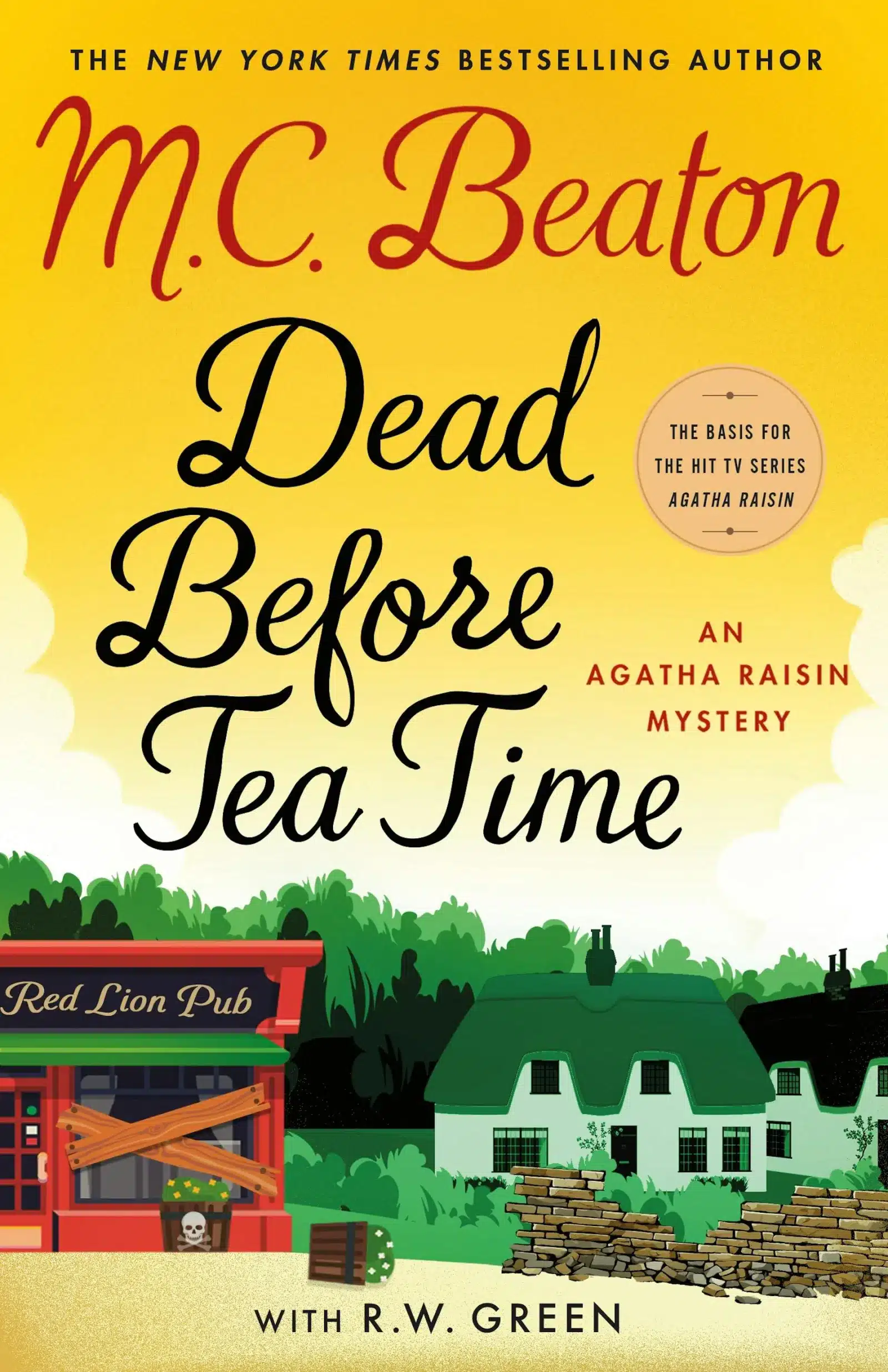 Copertina di Dead Before Tea Time, volume 37 della serie Agatha Raisin