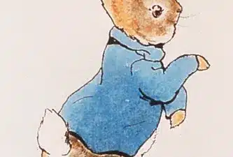 Peter Rabbit in un'illustrazione originale di Beatrix Potter del 1902