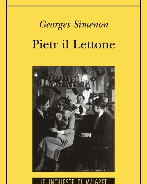 Copertina di Pietr il Lettone di Georges Simenon, edizione Adelphi