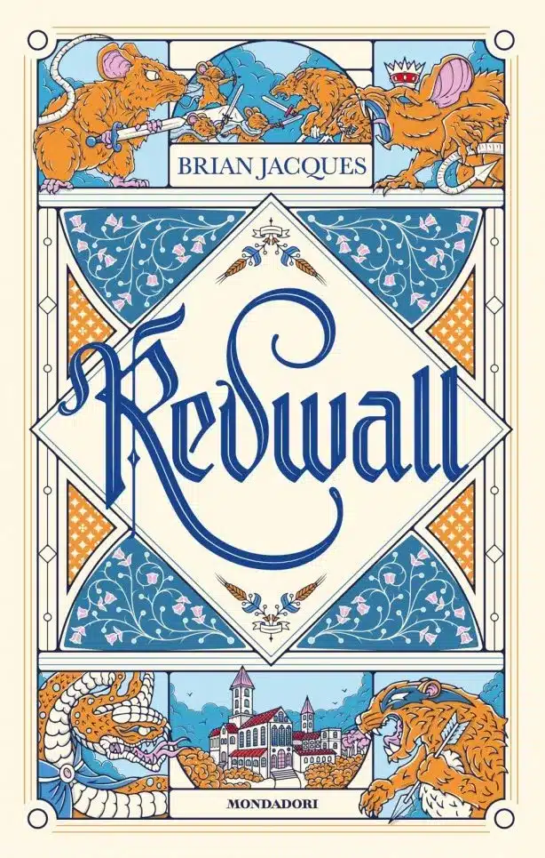 Copertina del romanzo Redwall di Brian Jacques, edizione Mondadori 2025