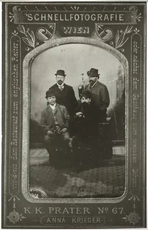 Arthur Schnitzler con gli scrittori della Giovane Vienna nel 1895